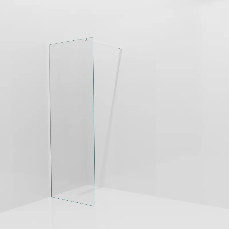 Balmani Modular douche à l‘italienne 80 x 200 cm, Verre transparent, avec coating, Profil Blanc mat
