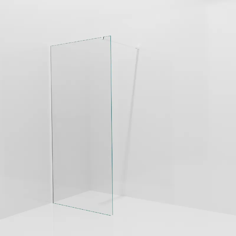 Balmani Modular douche à l‘italienne 100 x 200 cm, Verre transparent, avec coating, Profil Blanc mat