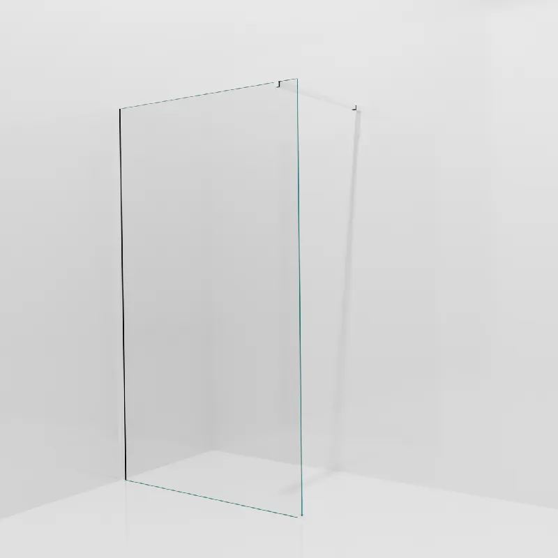Balmani Modular douche à l‘italienne 120 x 200 cm, Verre transparent, avec coating, Profil Chrome brillant