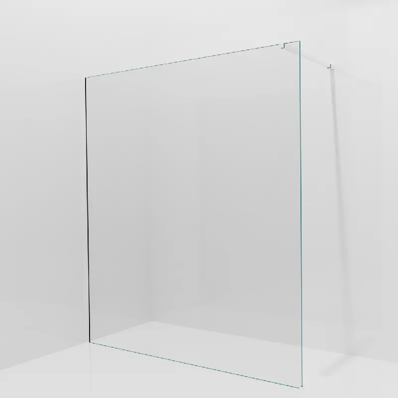 Balmani Modular douche à l‘italienne 180 x 200 cm, Verre transparent, avec coating, Profil Chrome brillant