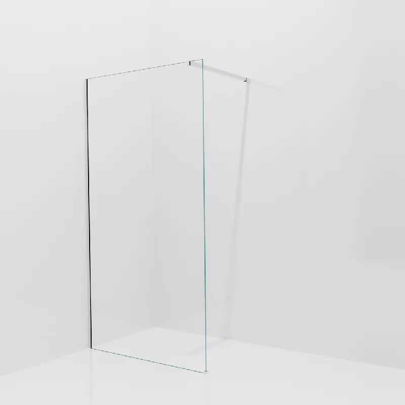 Balmani Modular douche à l‘italienne 110 x 200 cm, Verre transparent, avec coating, Profil Chrome brillant