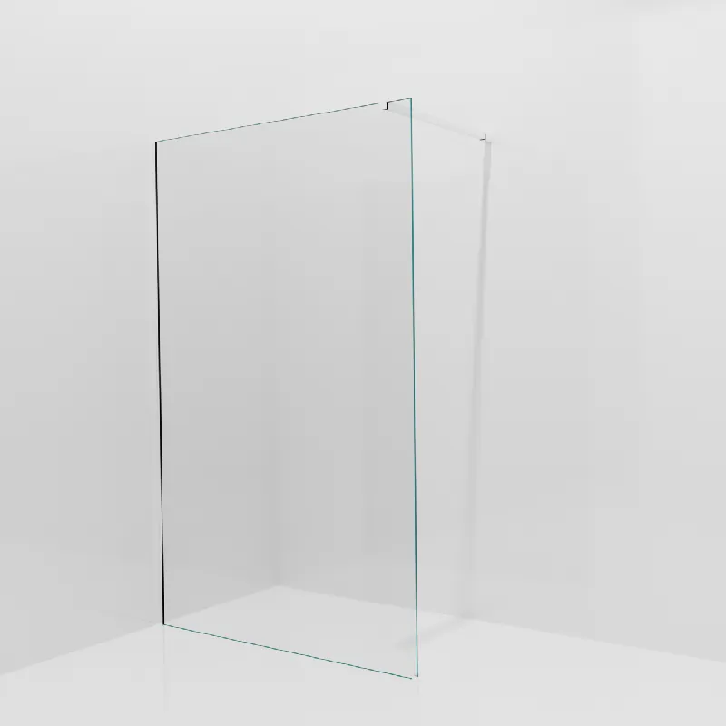 Balmani Modular douche à l‘italienne 130 x 200 cm, Verre transparent, avec coating, Profil Chrome brillant