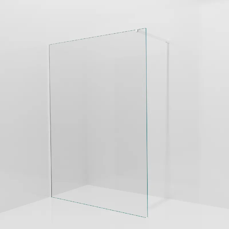 Balmani Modular douche à l‘italienne 150 x 200 cm, Verre transparent, avec coating, Profil Blanc mat