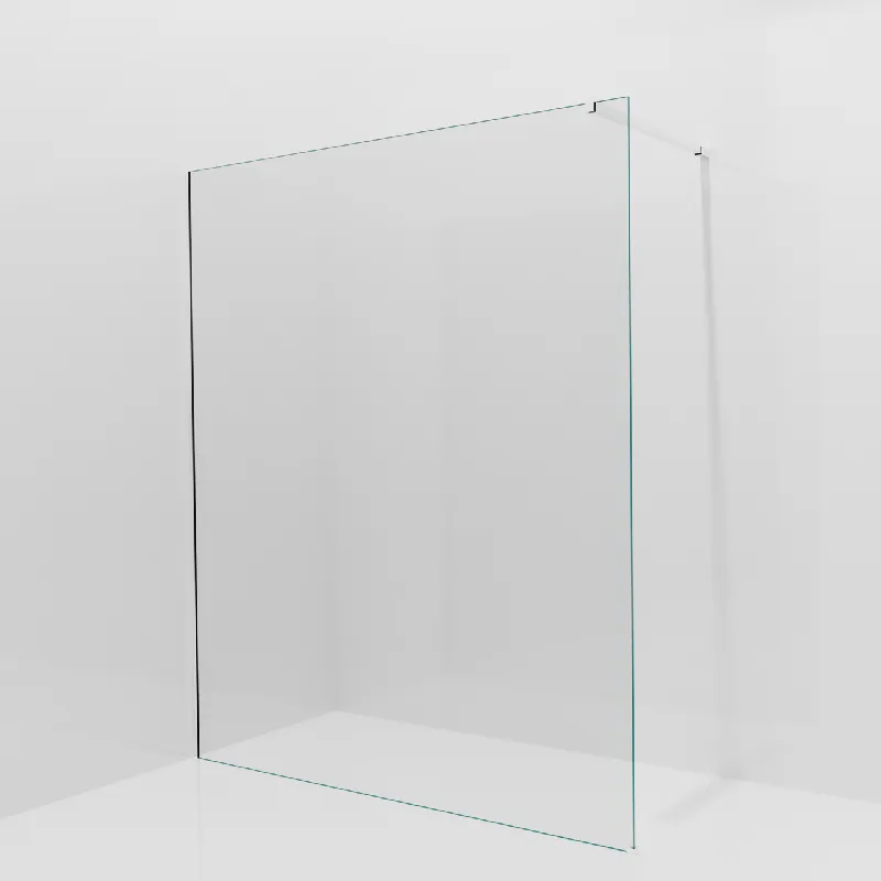 Balmani Modular douche à l‘italienne 170 x 200 cm, Verre transparent, avec coating, Profil Chrome brillant