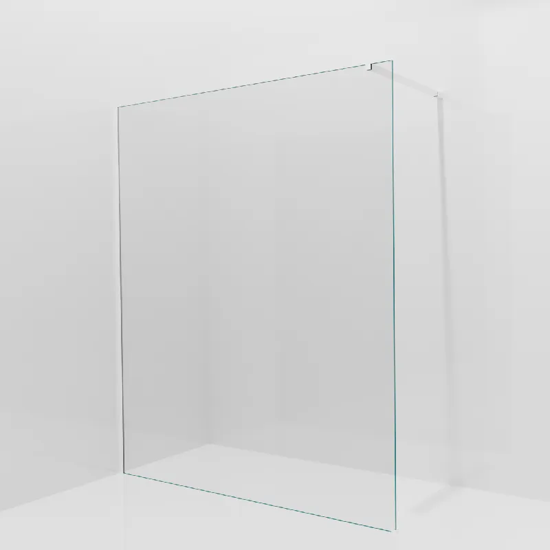 Balmani Modular douche à l‘italienne 170 x 200 cm, Verre transparent, avec coating, Profil Blanc mat
