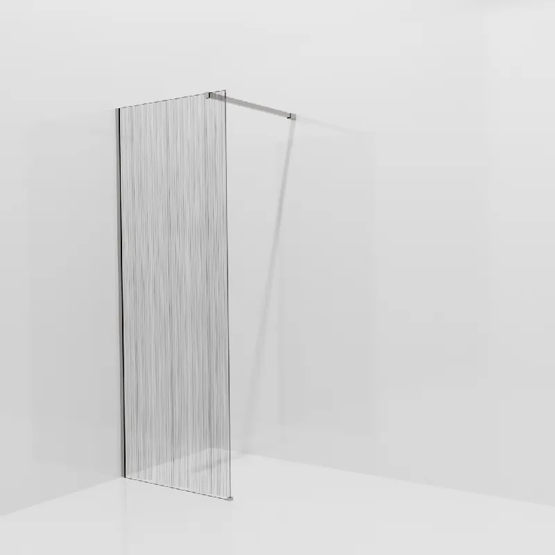 Balmani Modular douche à l‘italienne 80 x 200 cm, Mikado, avec coating, Profil Brushed Inox