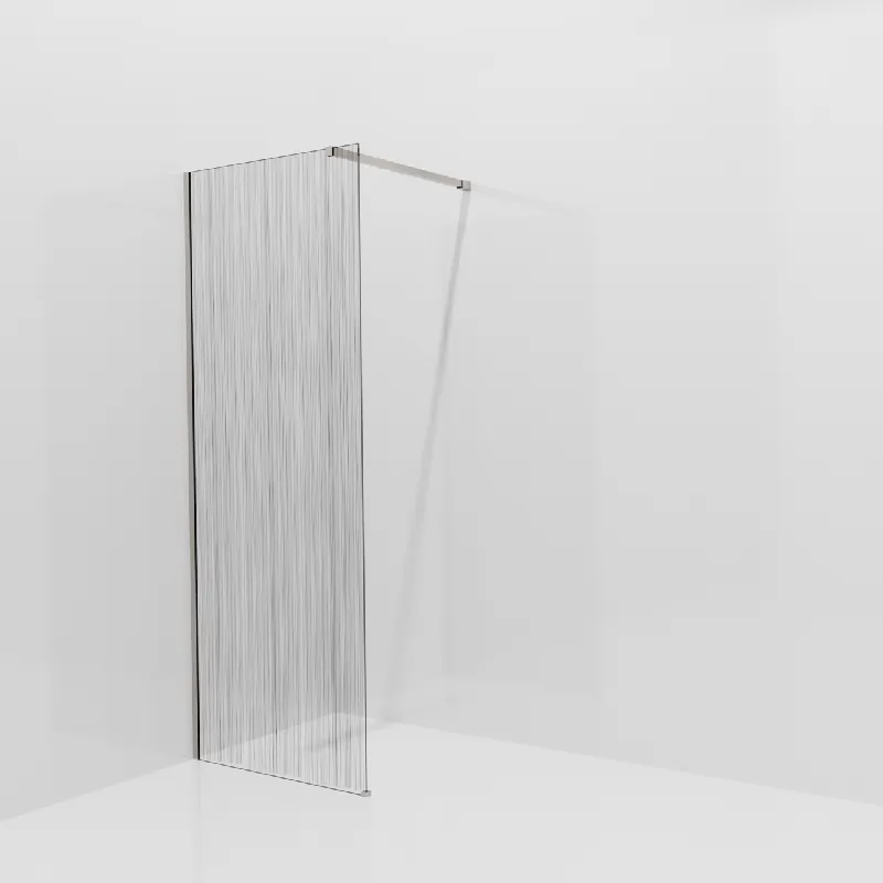 Balmani Modular douche à l‘italienne 80 x 200 cm, Mikado, avec coating, Profil Brushed CoolMetal