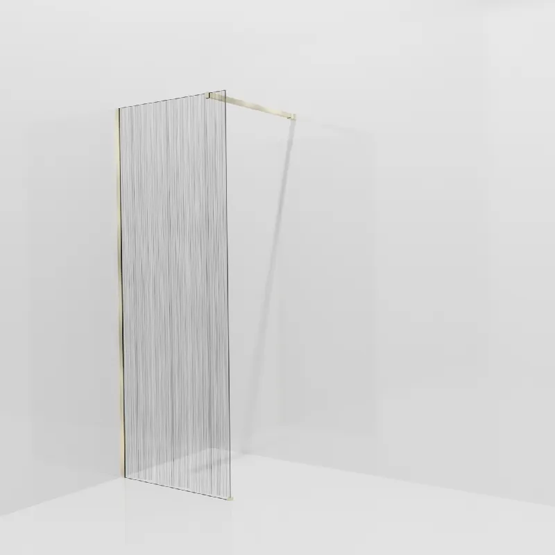 Balmani Modular douche à l‘italienne 80 x 200 cm, Mikado, avec coating, Profil Brushed Champagne Gold