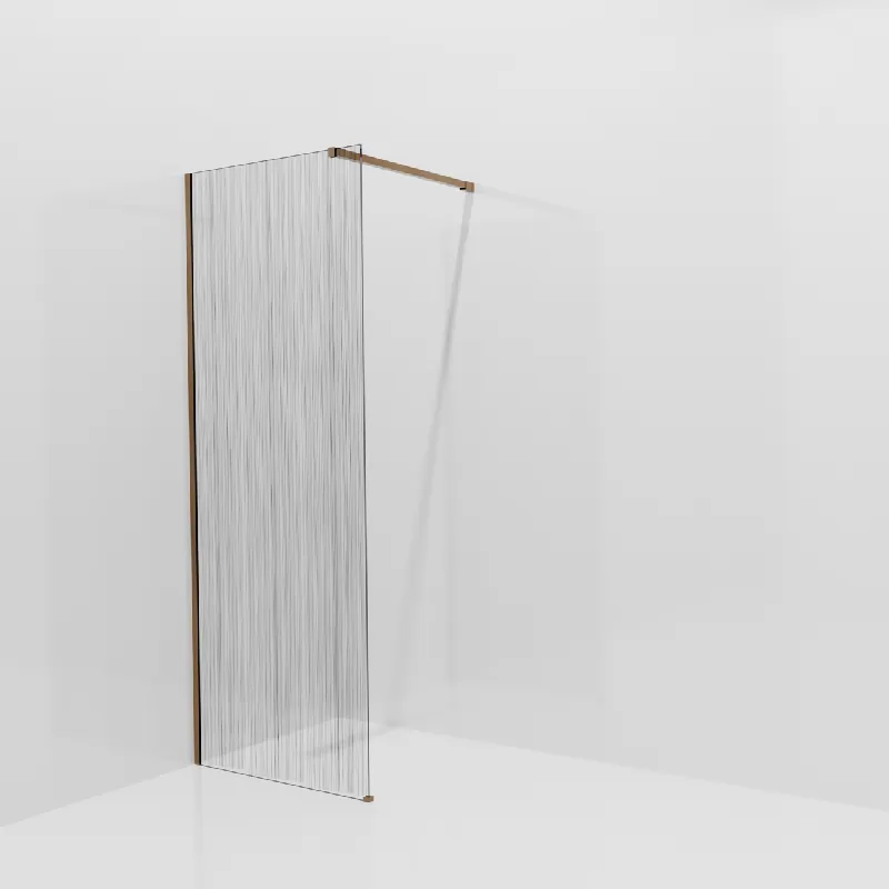 Balmani Modular douche à l‘italienne 80 x 200 cm, Mikado, avec coating, Profil Brushed Rosegold