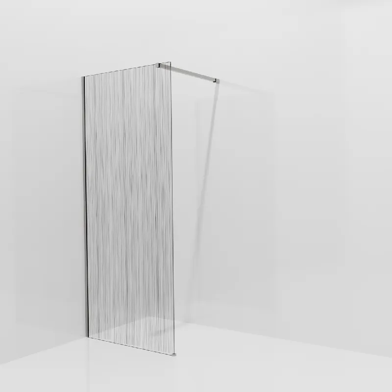 Balmani Modular douche à l‘italienne 90 x 200 cm, Mikado, avec coating, Profil Brushed Inox