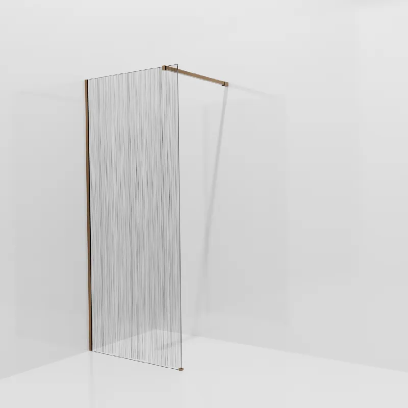 Balmani Modular douche à l‘italienne 90 x 200 cm, Mikado, avec coating, Profil Brushed Rosegold
