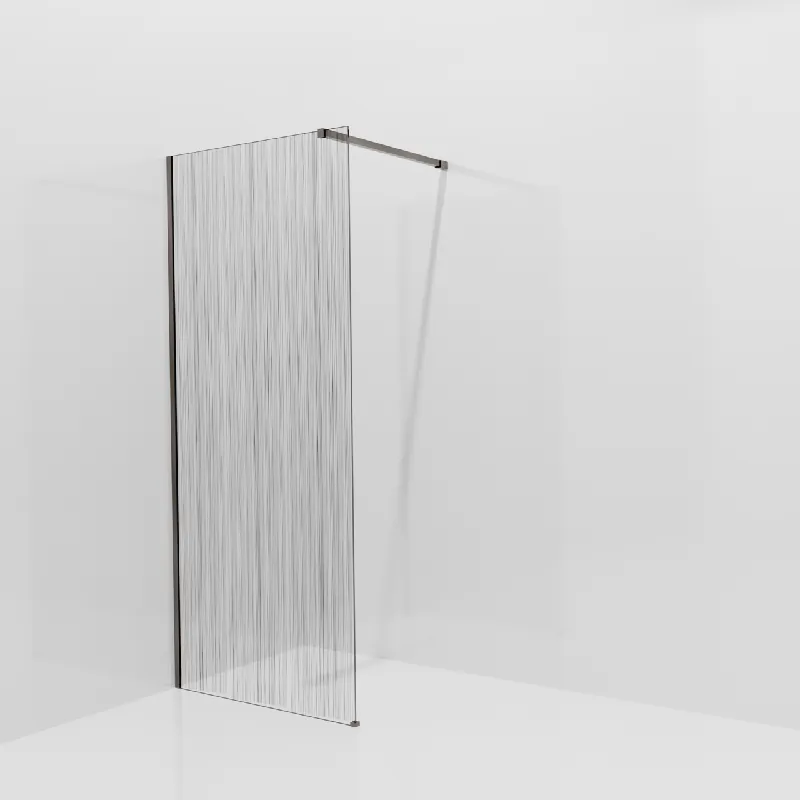 Balmani Modular douche à l‘italienne 90 x 200 cm, Mikado, avec coating, Profil Brushed GunMetal