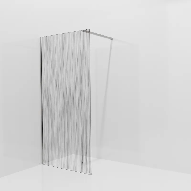Balmani Modular douche à l‘italienne 100 x 200 cm, Mikado, avec coating, Profil Brushed Inox