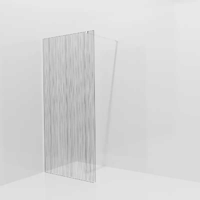 Balmani Modular douche à l‘italienne 100 x 200 cm, Mikado, avec coating, Profil Blanc mat