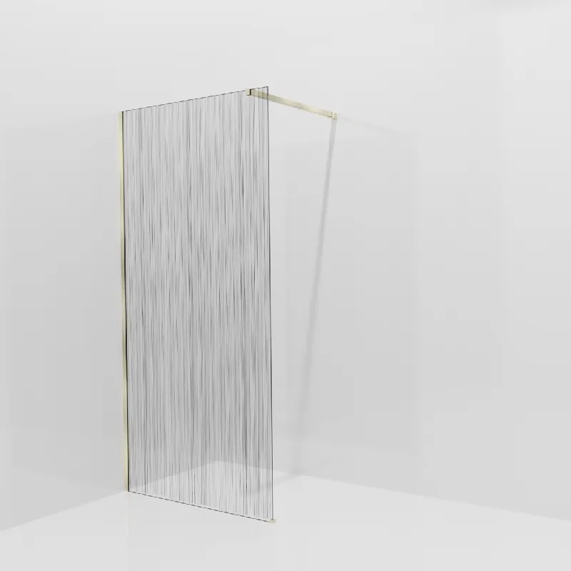 Balmani Modular douche à l‘italienne 100 x 200 cm, Mikado, avec coating, Profil Brushed Champagne Gold