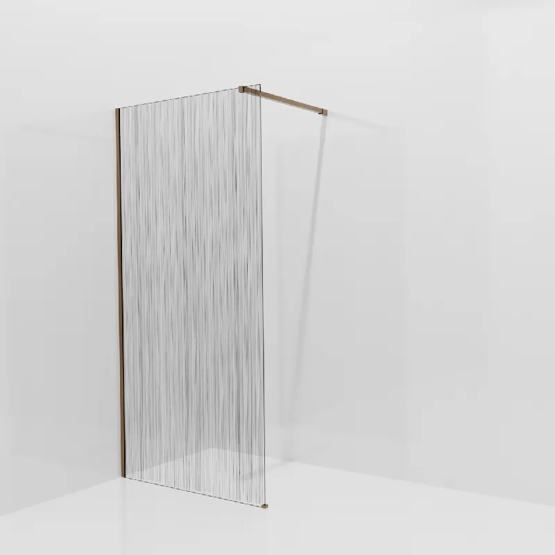 Balmani Modular douche à l‘italienne 100 x 200 cm, Mikado, avec coating, Profil Brushed Rosegold