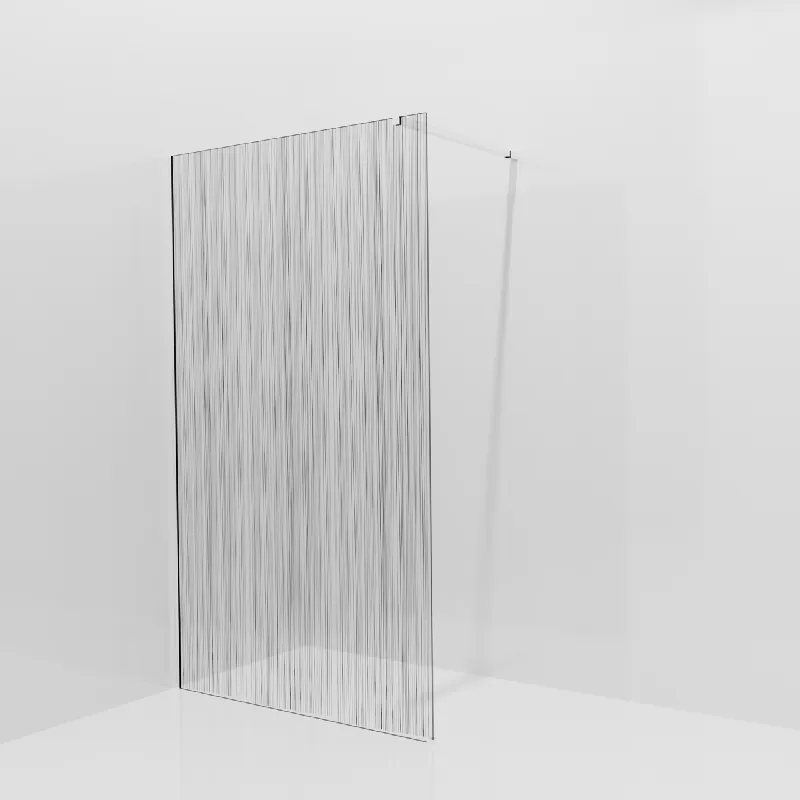 Balmani Modular douche à l‘italienne 120 x 200 cm, Mikado, avec coating, Profil Chrome brillant