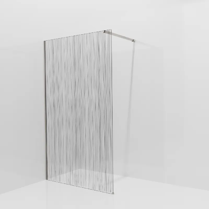 Balmani Modular douche à l‘italienne 120 x 200 cm, Mikado, avec coating, Profil Brushed CoolMetal
