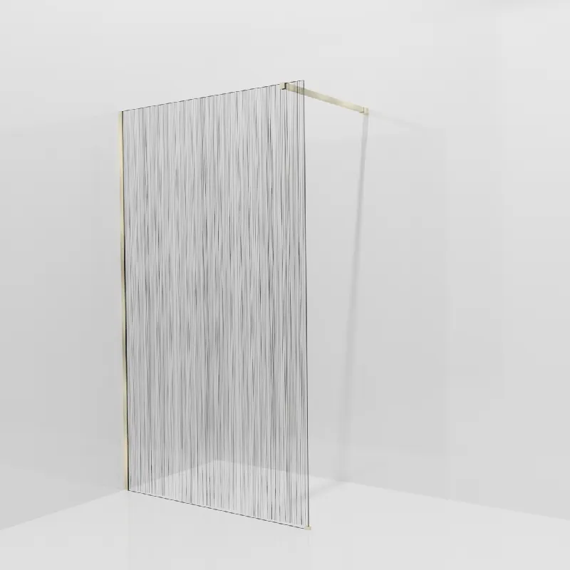 Balmani Modular douche à l‘italienne 120 x 200 cm, Mikado, avec coating, Profil Brushed Champagne Gold