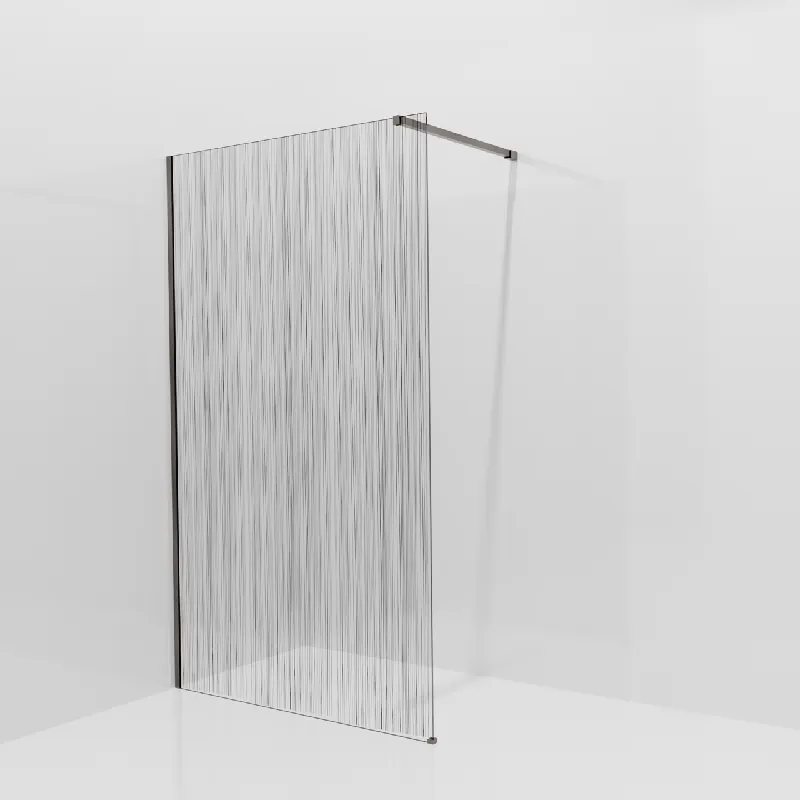 Balmani Modular douche à l‘italienne 120 x 200 cm, Mikado, avec coating, Profil Brushed GunMetal