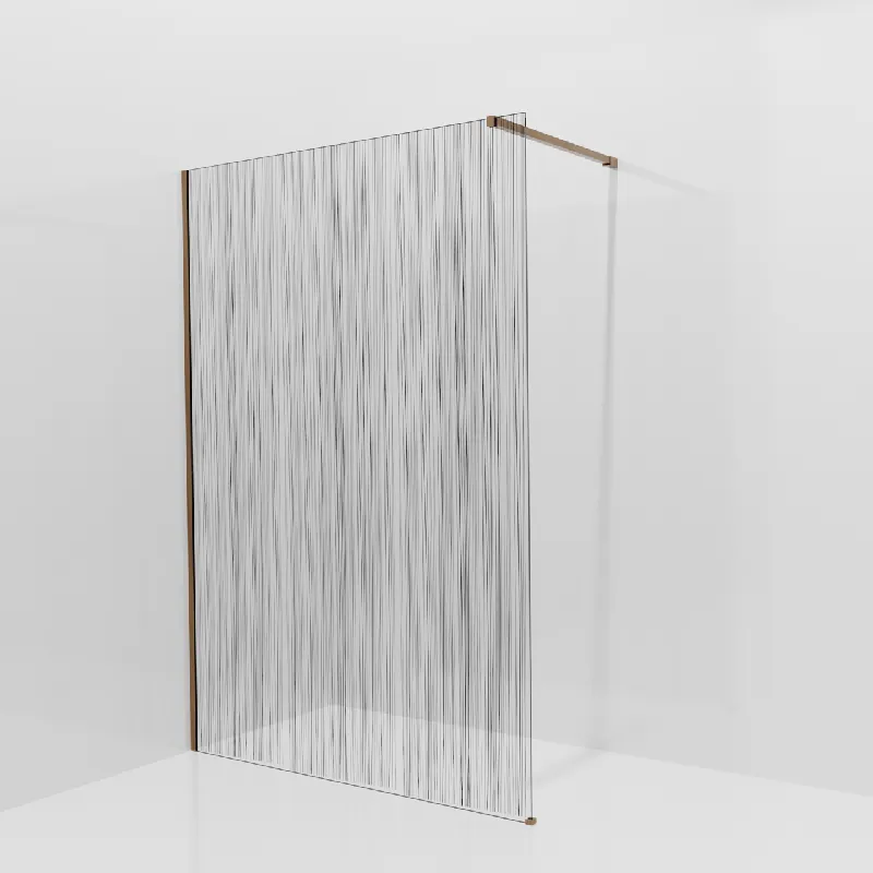 Balmani Modular douche à l‘italienne 140 x 200 cm, Mikado, avec coating, Profil Brushed Rosegold