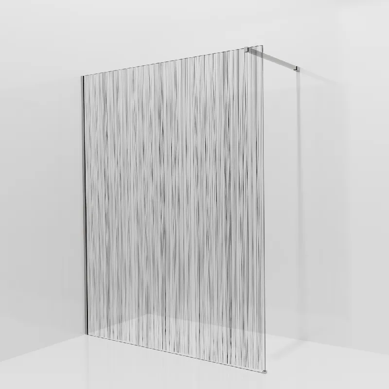 Balmani Modular douche à l‘italienne 160 x 200 cm, Mikado, avec coating, Profil Brushed Inox
