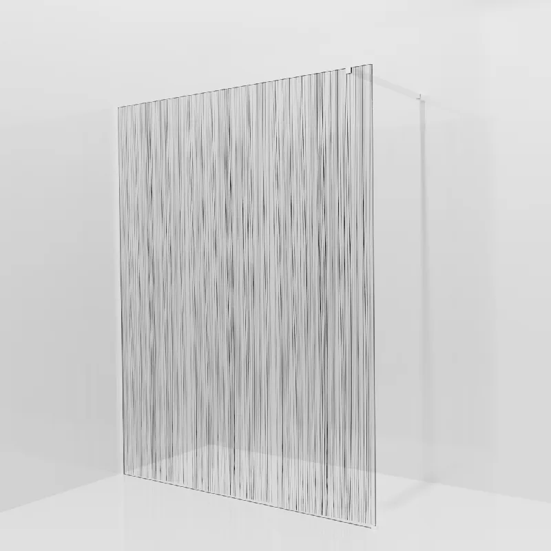 Balmani Modular douche à l‘italienne 160 x 200 cm, Mikado, avec coating, Profil Blanc mat