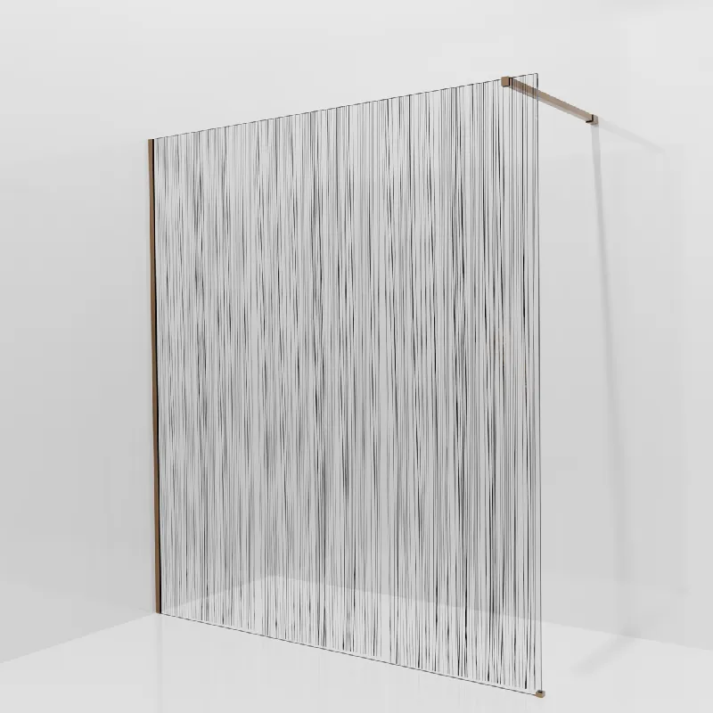 Balmani Modular douche à l‘italienne 180 x 200 cm, Mikado, avec coating, Profil Brushed Rosegold