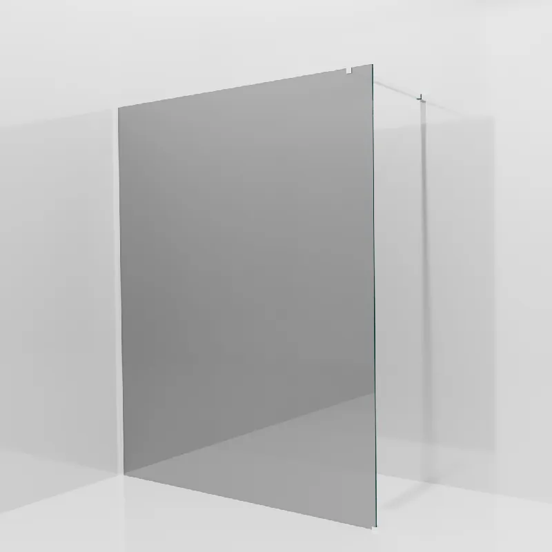 Balmani Modular douche à l‘italienne 160 x 200 cm, Verre miroir reflex, avec coating, Profil Chrome brillant