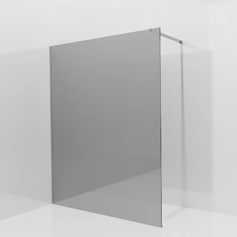 Balmani Modular douche à l‘italienne 160 x 200 cm, Verre miroir reflex, avec coating, Profil Brushed Inox