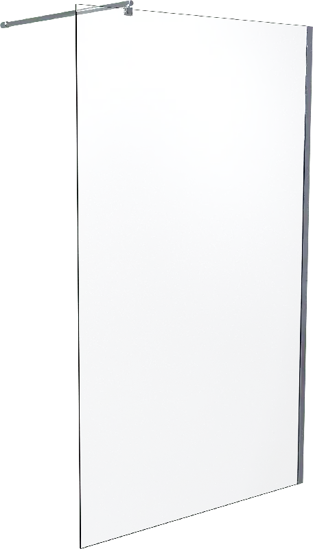 SanyOne douche à l‘italienne 120 x 195 cm verre transparent profil chrome brillant