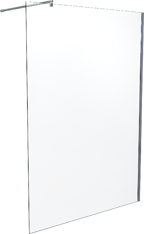 SanyOne douche à l‘italienne 140 x 195 cm verre transparent profil chrome brillant