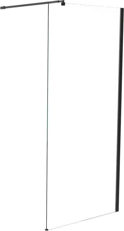 Linie Walk-In douche à l‘italienne 90 x 200 cm verre transparent profil noir mat