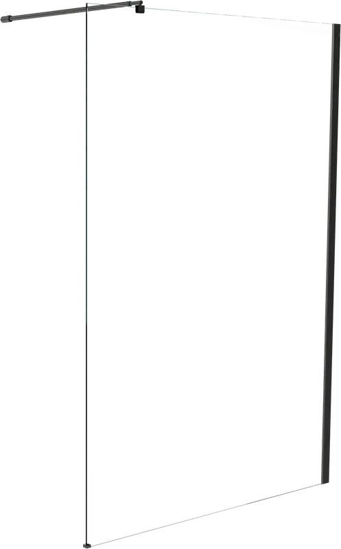 Linie Walk-In douche à l‘italienne 120 x 200 cm verre transparent profil noir mat