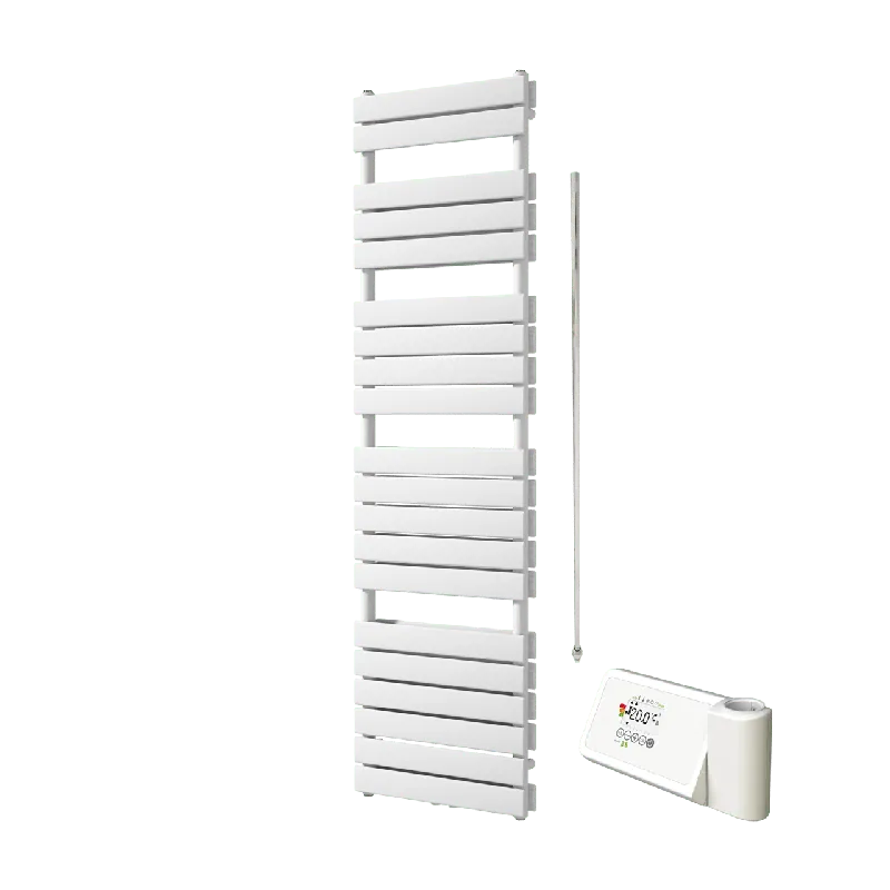Vipera Vulcan sèche-serviettes Doublé 50 x 183,5 cm chauffage électrique blanc mat raccordement latéral et central possible 1.250W, résistance incluse