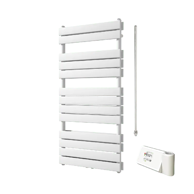 Vipera Vulcan sèche-serviettes Doublé 60 x 123 cm chauffage électrique blanc mat raccordement latéral et central possible 1.000W, résistance incluse