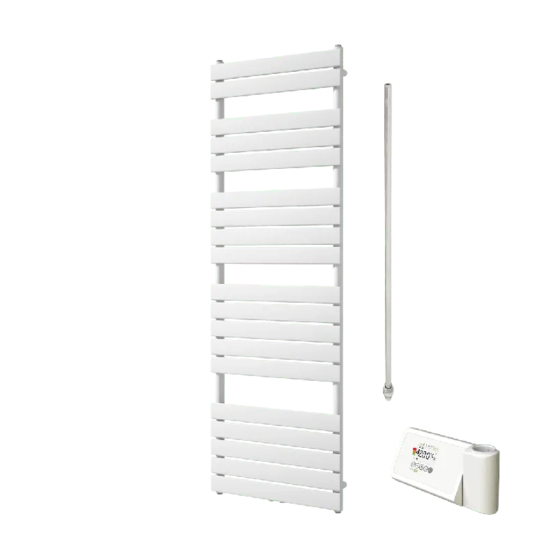 Vipera Vulcan sèche-serviettes Simple 60 x 180 cm chauffage électrique blanc mat raccordement latéral et central possible 1.000W, résistance incluse
