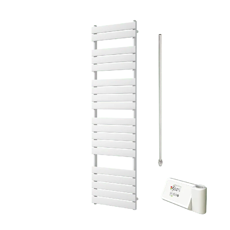 Vipera Vulcan sèche-serviettes Simple 60 x 180 cm chauffage électrique blanc mat raccordement latéral 1.000W, résistance incluse