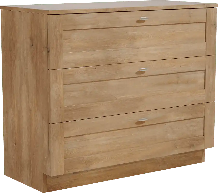 Linie Classo meuble salle de bains à poser 100 x 46 cm chêne naturel avec Lado tablette simple ou double en mélaminé chêne naturel