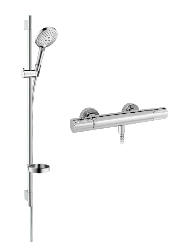 Blaufoss Orion colonne de douche de pluie robinet thermostatique chrome brillant