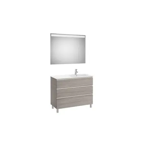 The Gap Pack 3T Lav Dte 1000Mm (Unik+Miroir) Frêne Nordic - ROCA A851523434