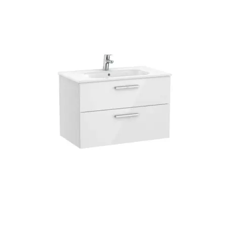 Victoria Unik 2 Tiroirs 800Mm Blanc Brillant - ROCA A851594806