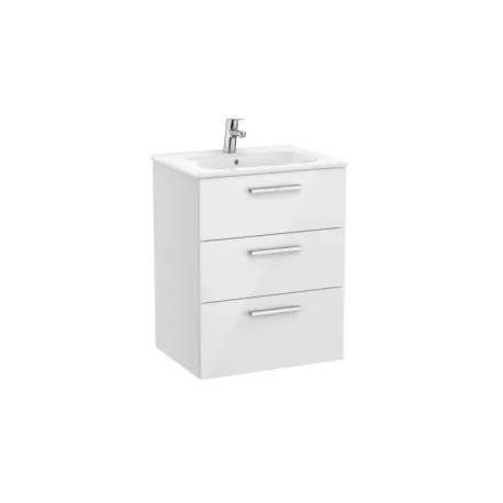 Victoria Unik 3 Tiroirs 600Mm Blanc Brillant - ROCA A851596806