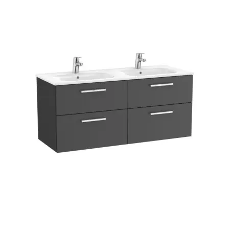 Victoria Unik 2 Tiroirs 1200Mm Gris Anthracite - ROCA A851599153