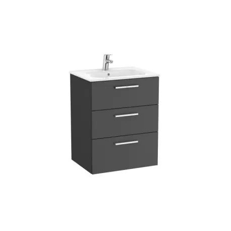 Victoria Unik 3 Tiroirs 600Mm Gris Anthracite - ROCA A851596153