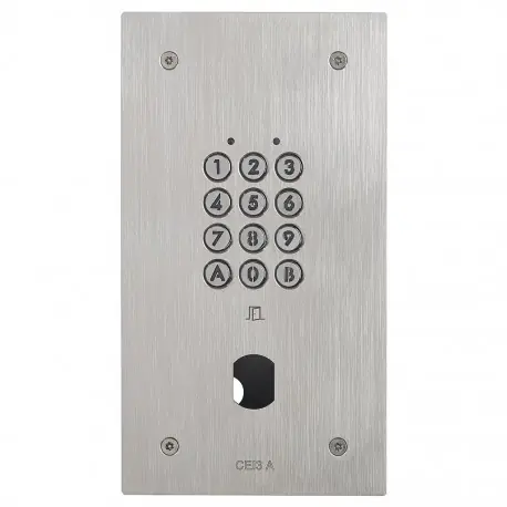 Clavier encastré inox résistant au vandalisme 100 codes - Aiphone 120191 CIE3A
