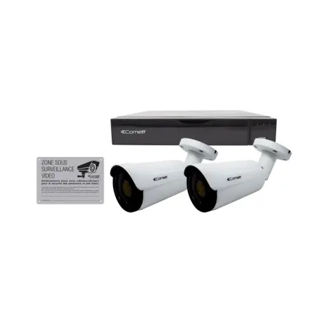 Kit vidéosurveillance IP Smart - COMELIT IPBKIT004S02PA/FR