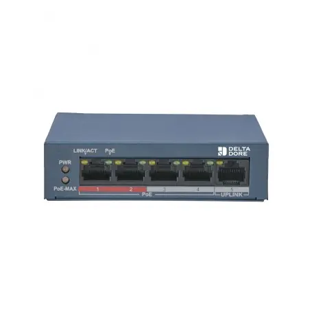 Switch PoE 4 caméras Tycam POE SW4 - DELTADORE 6417010