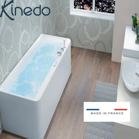 Baignoire balnéo SAMBA MAT 170x70 cm tête à gauche AIR HOTEL - KINEDO BSLI170MGBAH1