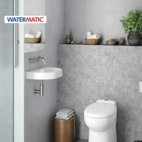 Broyeur et pompe lave-mains silence et élégance - WATERMATIC W30SP Silence